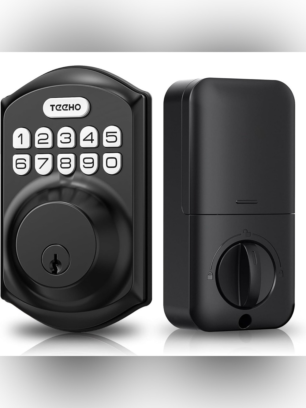 TEEHO Keyless Entry Door Lock with Keypad - Smart Deadbolt Lock with 2 Keys